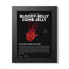 Bloody-Belly Comb Jelly Framed Poster | Deep-Sea Bioluminescent Wall Art