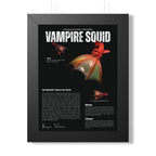 Vampire Squid Framed Poster | Marine Biology Wall Art
