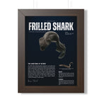 Frilled Shark Framed Poster | Prehistoric Shark Wall Art