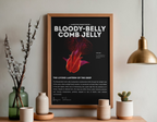 Bloody-Belly Comb Jelly Poster | Deep-Sea Ctenophore Anatomy Wall Art | Marine Biology Print
