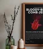 Bloody-Belly Comb Jelly Poster | Deep-Sea Ctenophore Anatomy Wall Art | Marine Biology Print