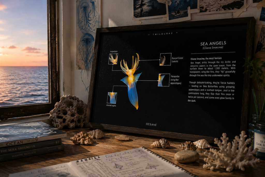 Sea Angel Poster | Marine Biology Educational Wall Art
