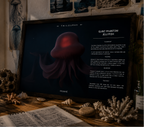 Phantom Jellyfish Poster | Deep-Sea Marine Wall Art