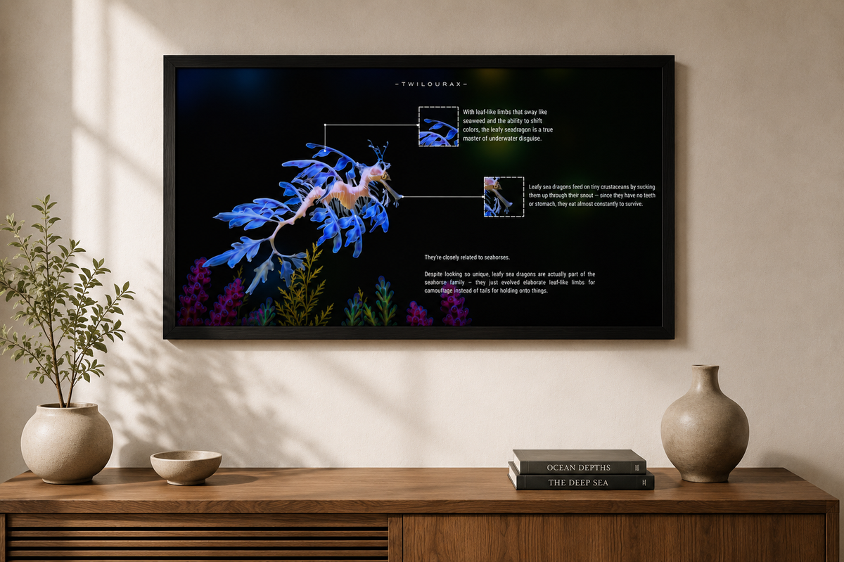 Leafy Sea Dragon Poster | Marine Biology Wall Art