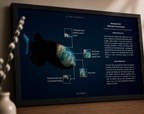 Barreleye Fish Poster | Deep-Sea Anatomy Wall Art